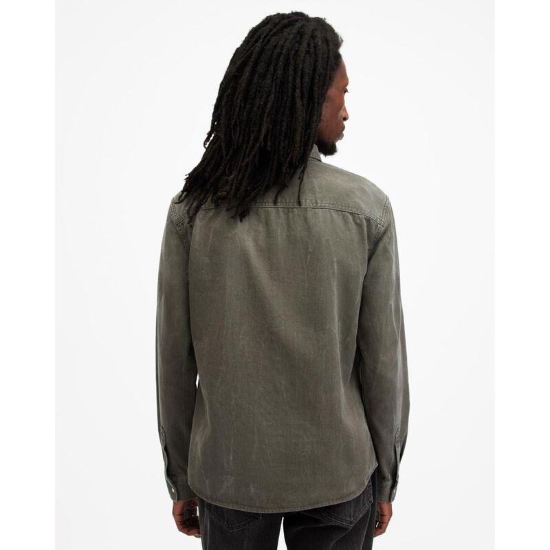 AllSaints Staveley Ramskull Embroidered Shirt image number 1
